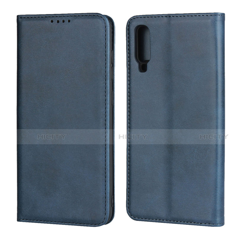 Funda de Cuero Cartera con Soporte Carcasa L01 para Samsung Galaxy A70 Azul