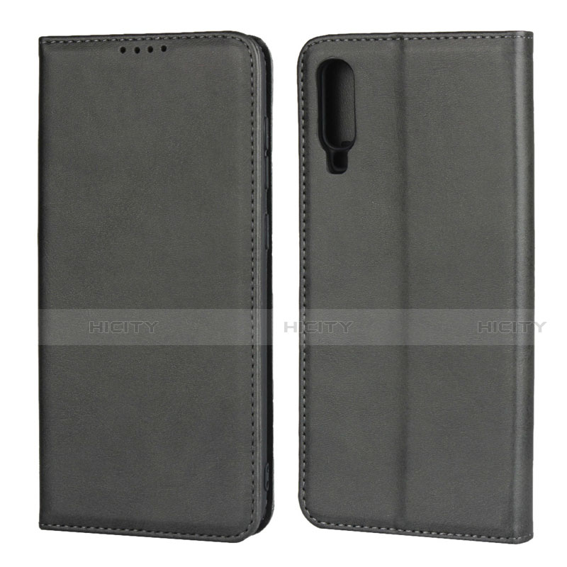 Funda de Cuero Cartera con Soporte Carcasa L01 para Samsung Galaxy A70 Negro