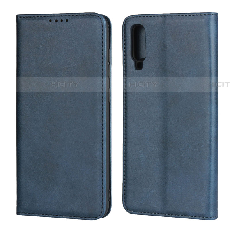 Funda de Cuero Cartera con Soporte Carcasa L01 para Samsung Galaxy A90 5G Azul