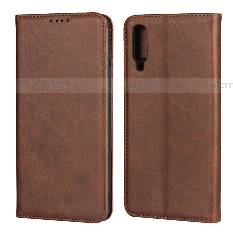 Funda de Cuero Cartera con Soporte Carcasa L01 para Samsung Galaxy A90 5G Marron