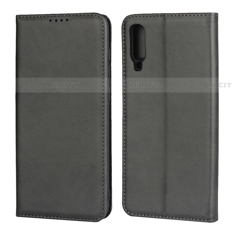 Funda de Cuero Cartera con Soporte Carcasa L01 para Samsung Galaxy A90 5G Negro