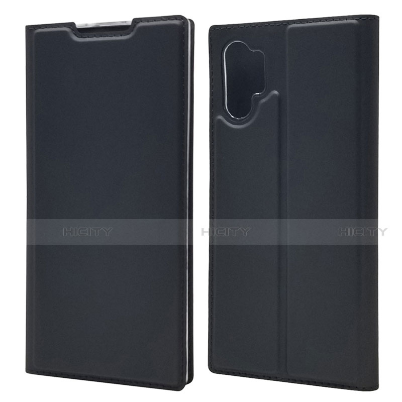 Funda de Cuero Cartera con Soporte Carcasa L01 para Samsung Galaxy Note 10 Plus 5G Negro