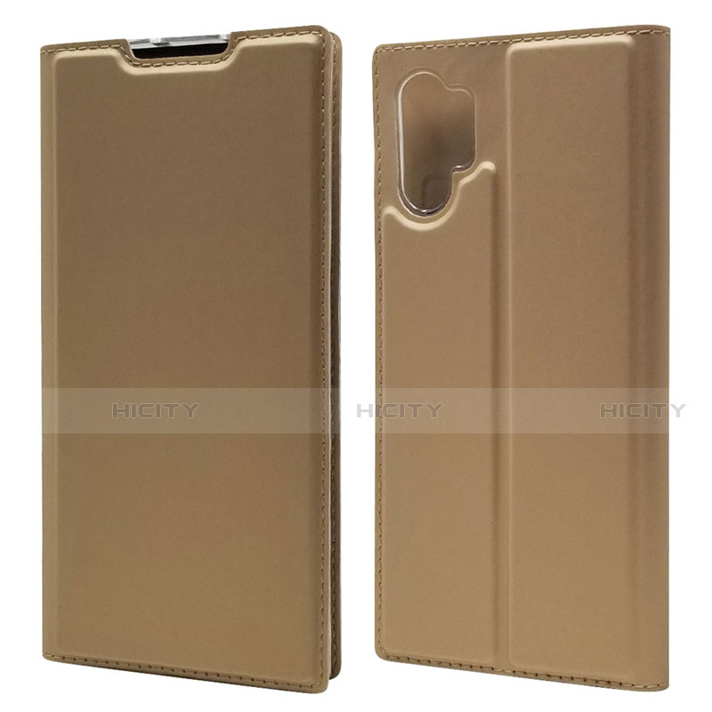 Funda de Cuero Cartera con Soporte Carcasa L01 para Samsung Galaxy Note 10 Plus 5G Oro