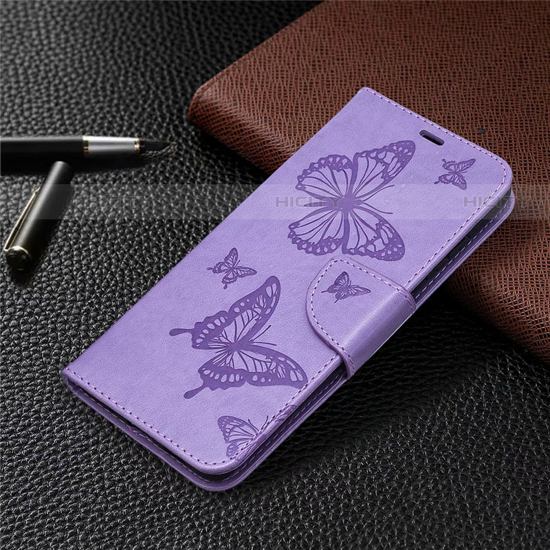 Funda de Cuero Cartera con Soporte Carcasa L01 para Samsung Galaxy S20 FE 5G Purpura Claro