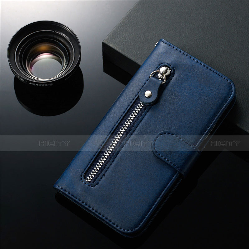 Funda de Cuero Cartera con Soporte Carcasa L01 para Samsung Galaxy S20 Ultra 5G Azul