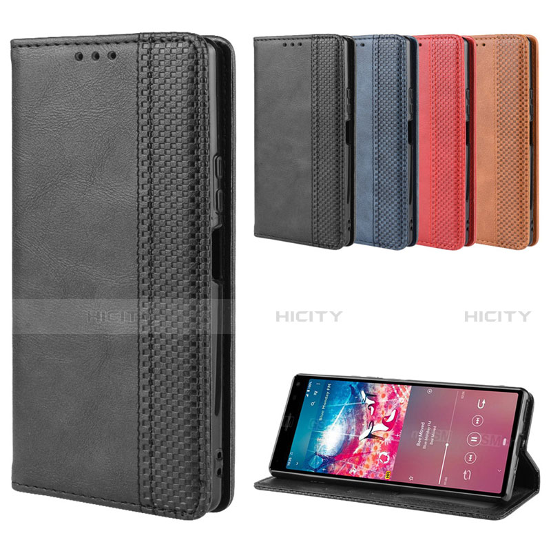 Funda de Cuero Cartera con Soporte Carcasa L01 para Sony Xperia 8