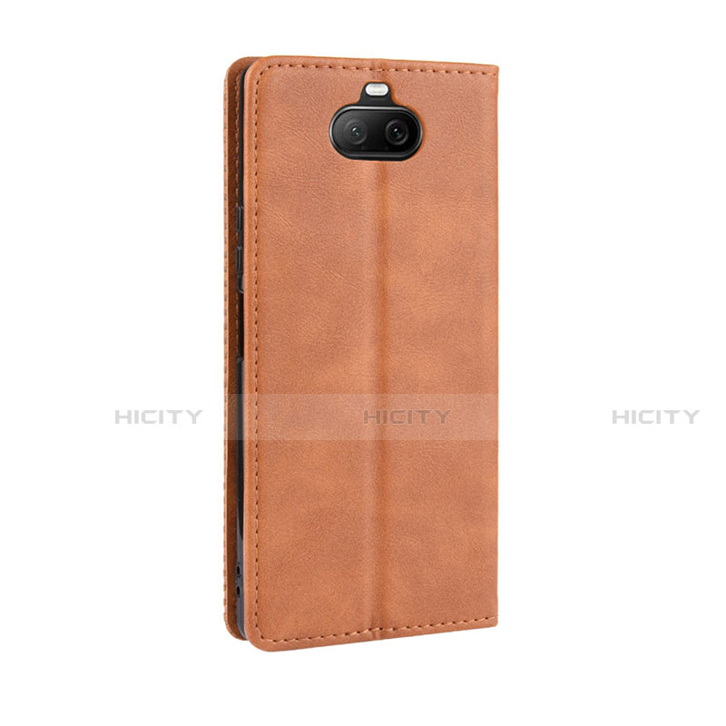 Funda de Cuero Cartera con Soporte Carcasa L01 para Sony Xperia 8 Naranja