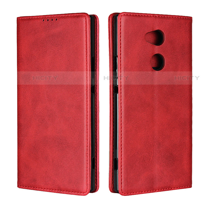 Funda de Cuero Cartera con Soporte Carcasa L01 para Sony Xperia XA2 Ultra Rojo