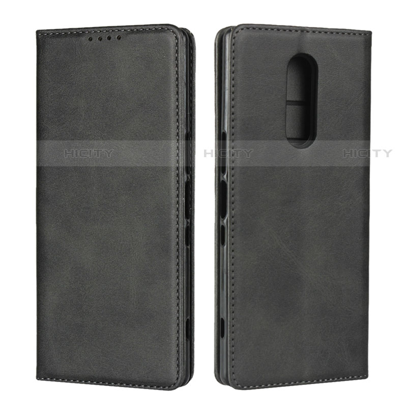 Funda de Cuero Cartera con Soporte Carcasa L01 para Sony Xperia XZ4 Negro