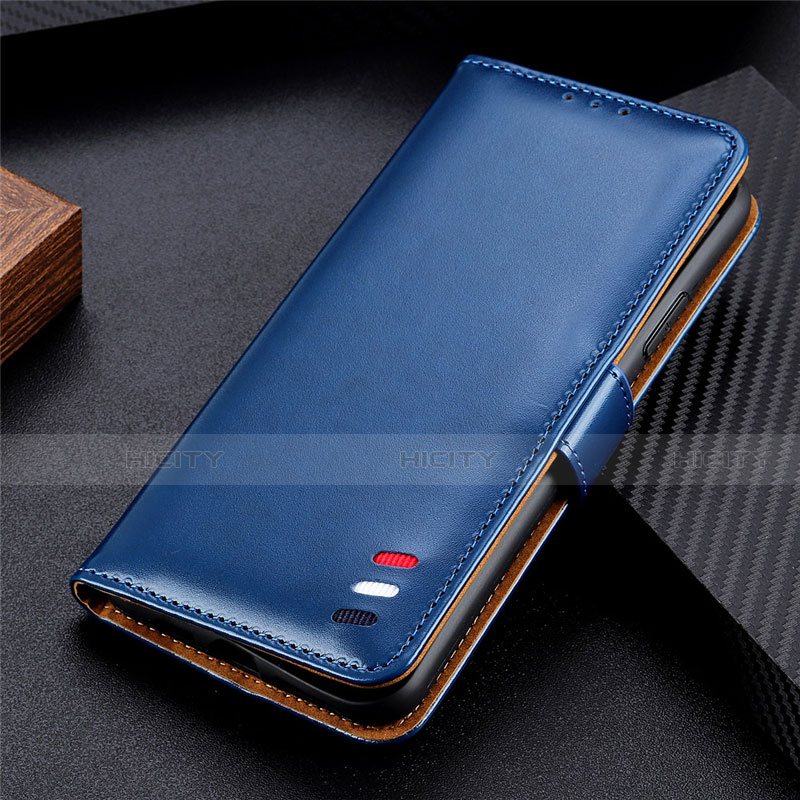 Funda de Cuero Cartera con Soporte Carcasa L01 para Xiaomi Mi 10i 5G Azul