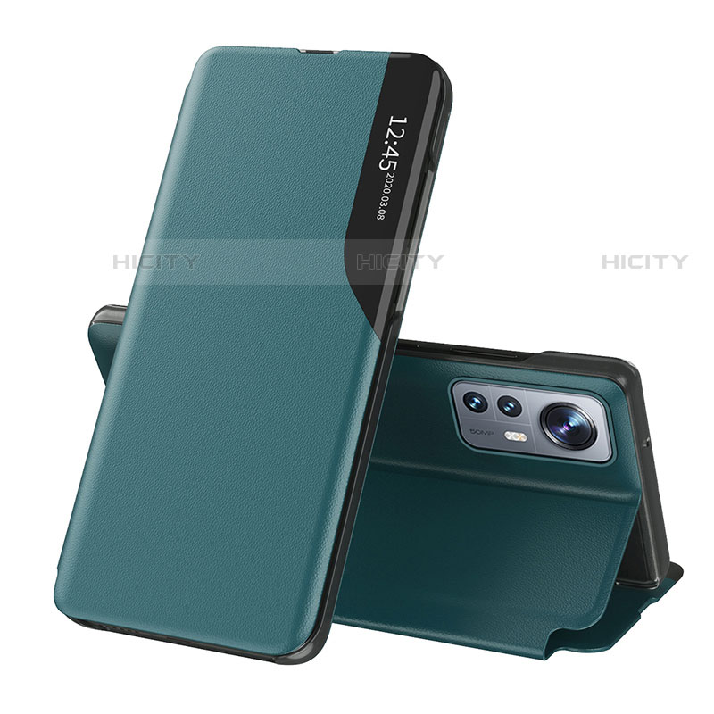 Funda de Cuero Cartera con Soporte Carcasa L01 para Xiaomi Mi 12 Pro 5G Verde