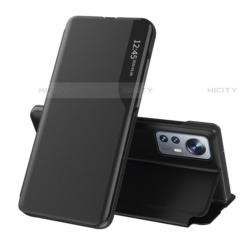 Funda de Cuero Cartera con Soporte Carcasa L01 para Xiaomi Mi 12S 5G Negro