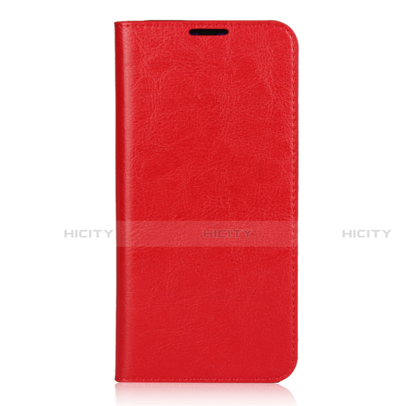 Funda de Cuero Cartera con Soporte Carcasa L01 para Xiaomi Mi 9 Lite Rojo