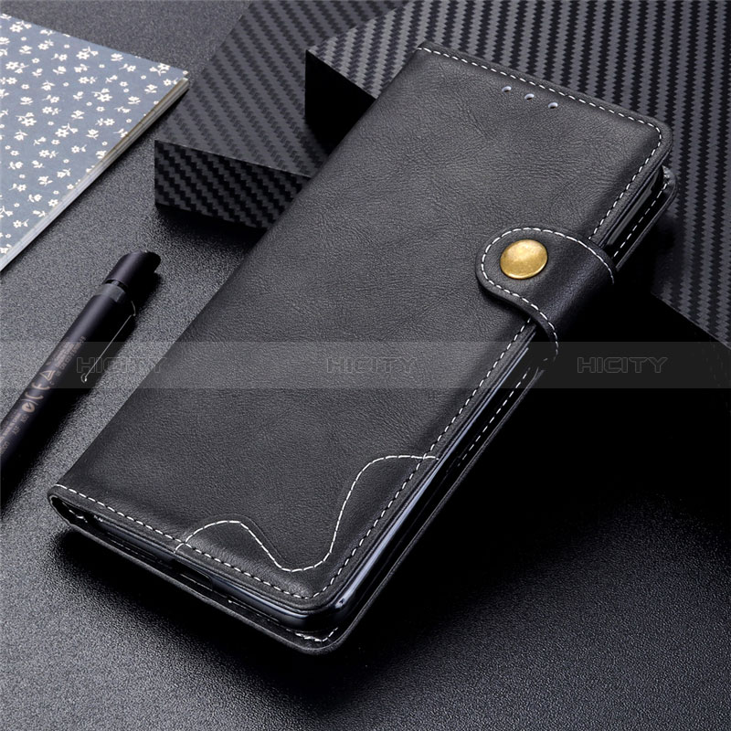 Funda de Cuero Cartera con Soporte Carcasa L01 para Xiaomi POCO C3 Negro