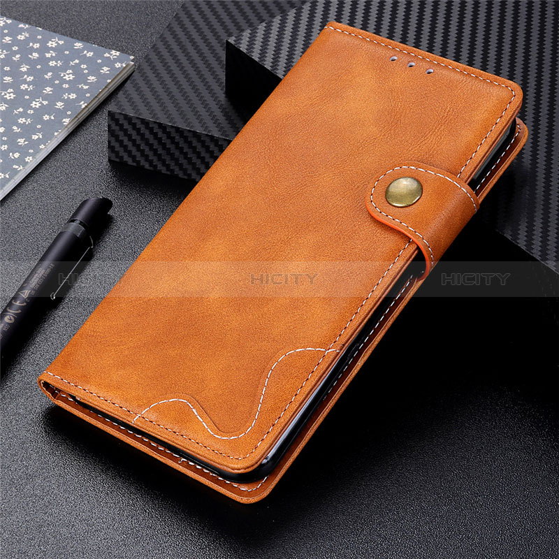 Funda de Cuero Cartera con Soporte Carcasa L01 para Xiaomi POCO C31 Marron