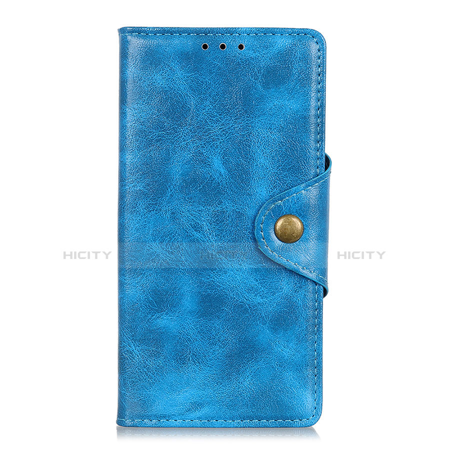 Funda de Cuero Cartera con Soporte Carcasa L01 para Xiaomi Poco M2 Pro Azul Cielo