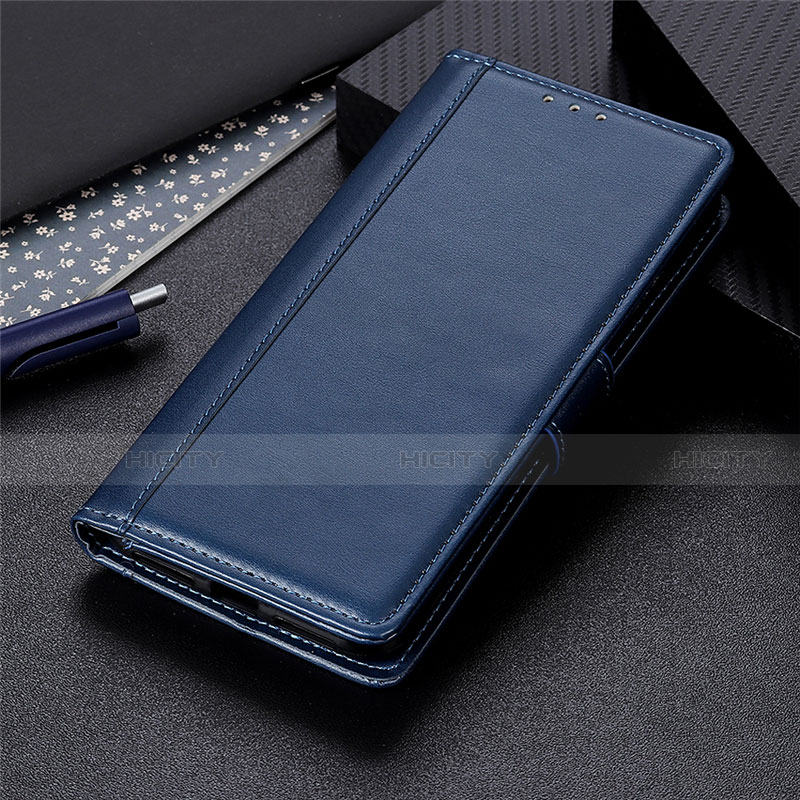 Funda de Cuero Cartera con Soporte Carcasa L01 para Xiaomi Redmi 9 Azul