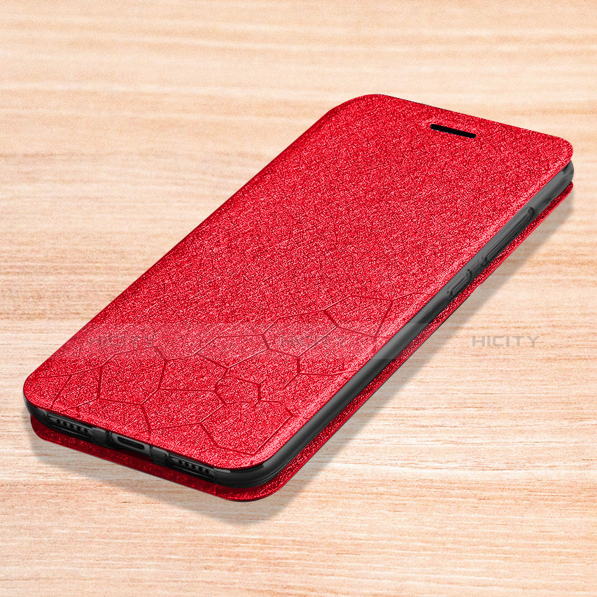 Funda de Cuero Cartera con Soporte Carcasa L01 para Xiaomi Redmi Note 7 Pro Rojo