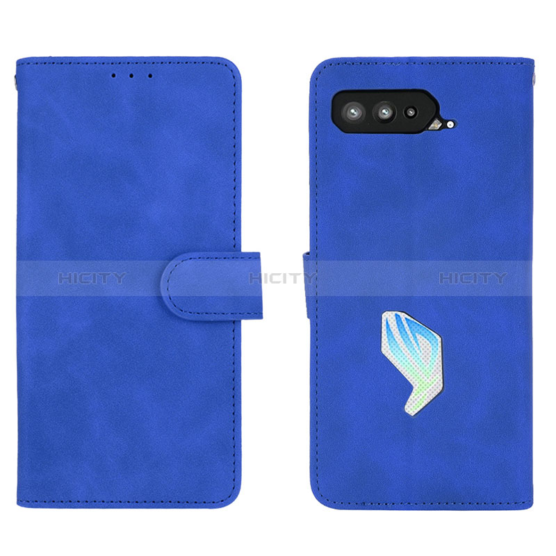 Funda de Cuero Cartera con Soporte Carcasa L01Z para Asus ROG Phone 5 Pro Azul