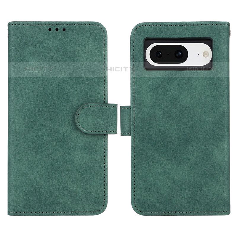 Funda de Cuero Cartera con Soporte Carcasa L01Z para Google Pixel 8 5G Verde