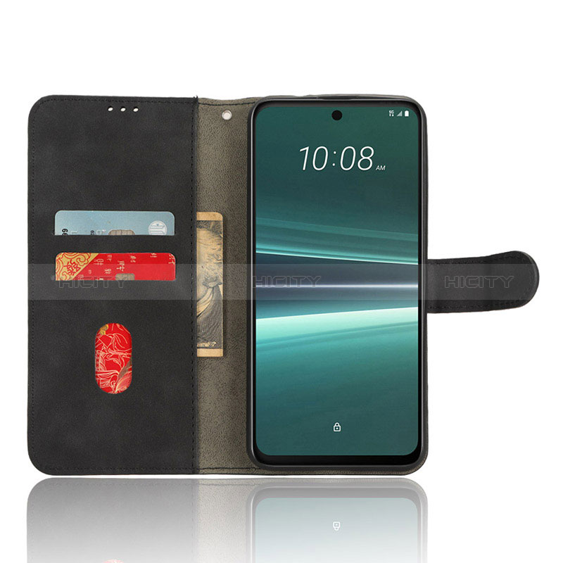 Funda de Cuero Cartera con Soporte Carcasa L01Z para HTC U23 5G