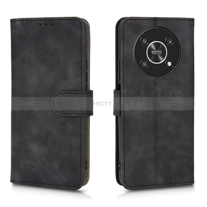 Funda de Cuero Cartera con Soporte Carcasa L01Z para Huawei Honor Magic4 Lite 5G Negro