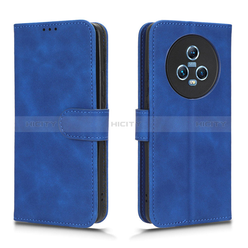 Funda de Cuero Cartera con Soporte Carcasa L01Z para Huawei Honor Magic5 5G Azul