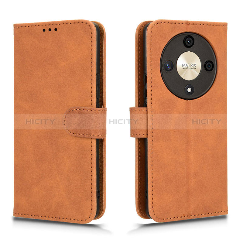 Funda de Cuero Cartera con Soporte Carcasa L01Z para Huawei Honor Magic6 Lite 5G Marron