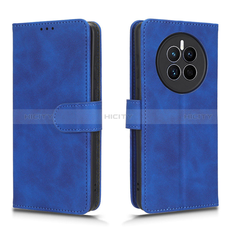 Funda de Cuero Cartera con Soporte Carcasa L01Z para Huawei Mate 50E Azul