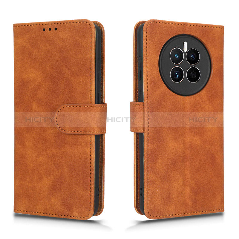 Funda de Cuero Cartera con Soporte Carcasa L01Z para Huawei Mate 50E Marron