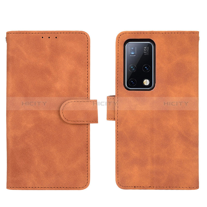 Funda de Cuero Cartera con Soporte Carcasa L01Z para Huawei Mate X2 Marron