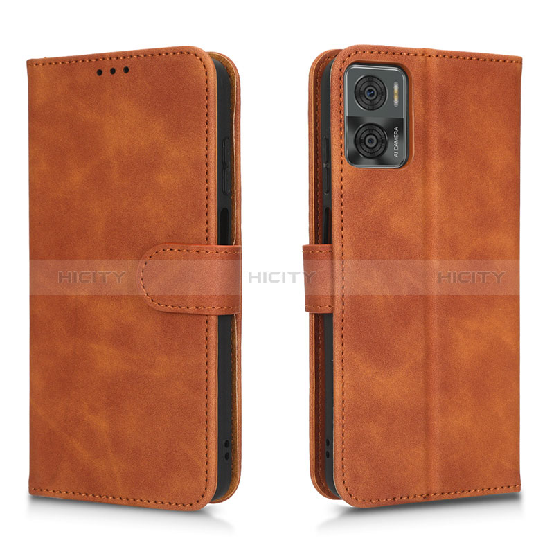 Funda de Cuero Cartera con Soporte Carcasa L01Z para Motorola Moto E22