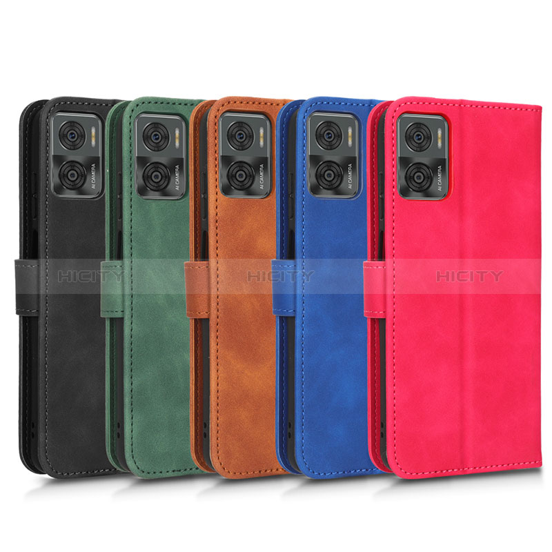 Funda de Cuero Cartera con Soporte Carcasa L01Z para Motorola Moto E22