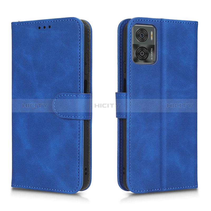 Funda de Cuero Cartera con Soporte Carcasa L01Z para Motorola Moto E22i