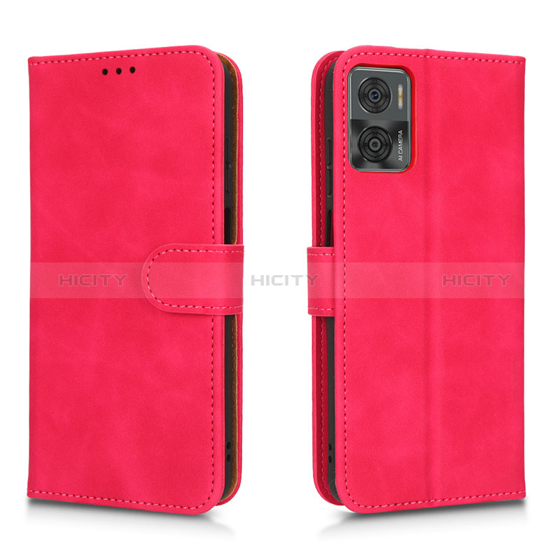 Funda de Cuero Cartera con Soporte Carcasa L01Z para Motorola Moto E22i