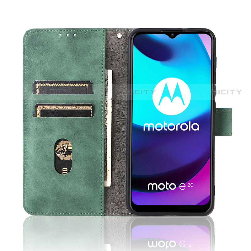 Funda de Cuero Cartera con Soporte Carcasa L01Z para Motorola Moto E30