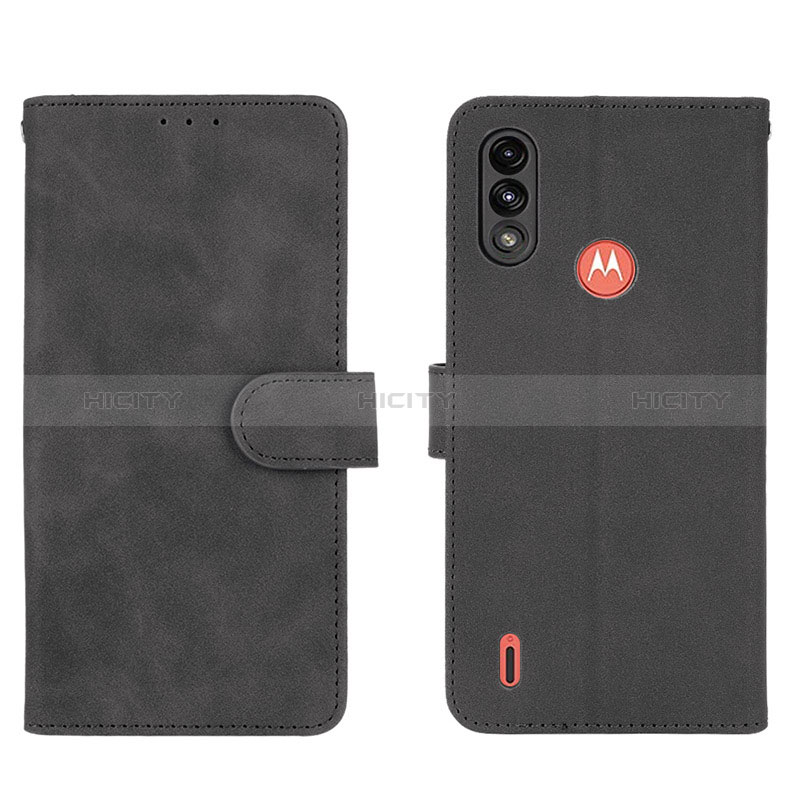 Funda de Cuero Cartera con Soporte Carcasa L01Z para Motorola Moto E7 Power