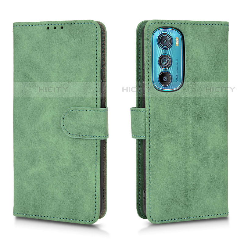 Funda de Cuero Cartera con Soporte Carcasa L01Z para Motorola Moto Edge 30 5G Verde