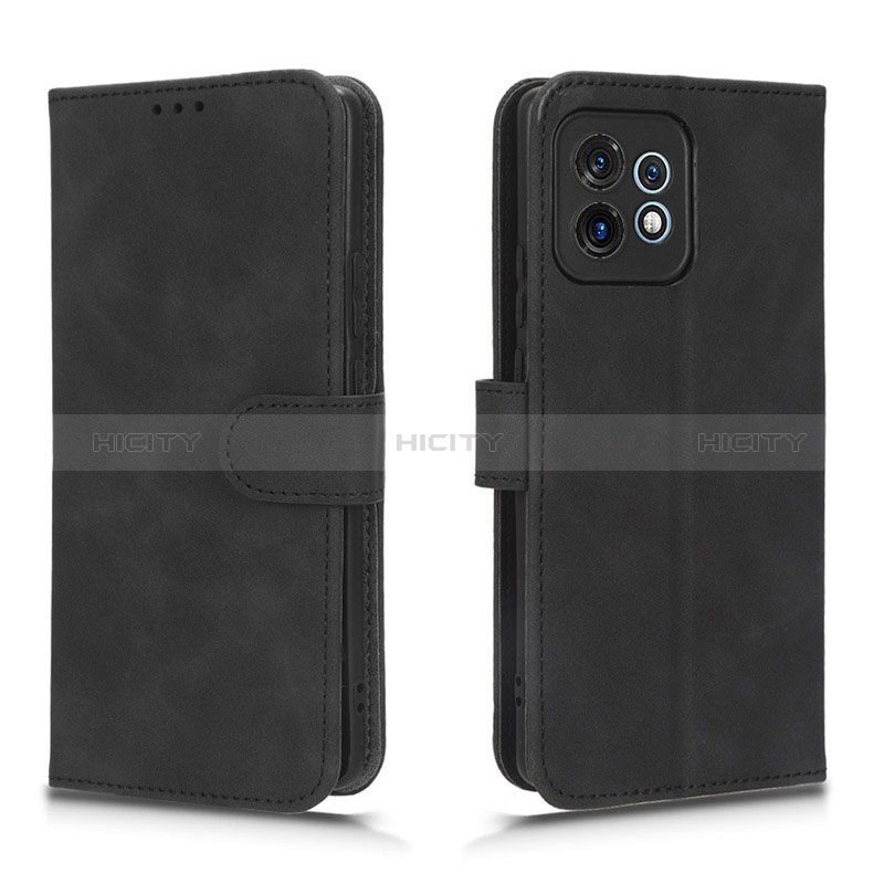 Funda de Cuero Cartera con Soporte Carcasa L01Z para Motorola Moto Edge 40 Pro 5G Negro