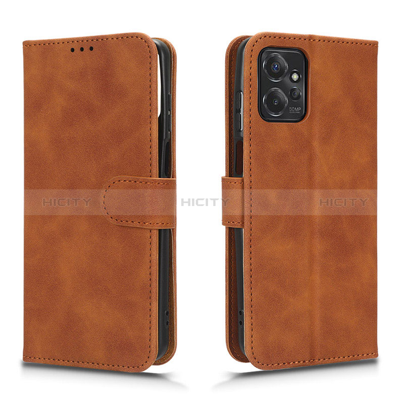 Funda de Cuero Cartera con Soporte Carcasa L01Z para Motorola Moto G Power 5G (2023) Marron