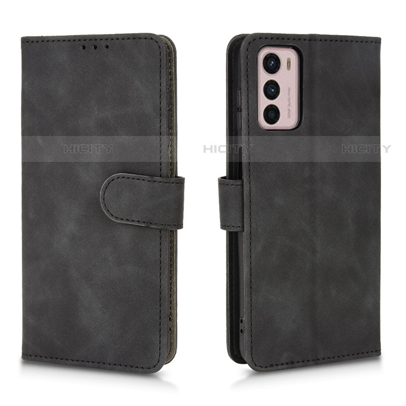 Funda de Cuero Cartera con Soporte Carcasa L01Z para Motorola Moto G42 Negro