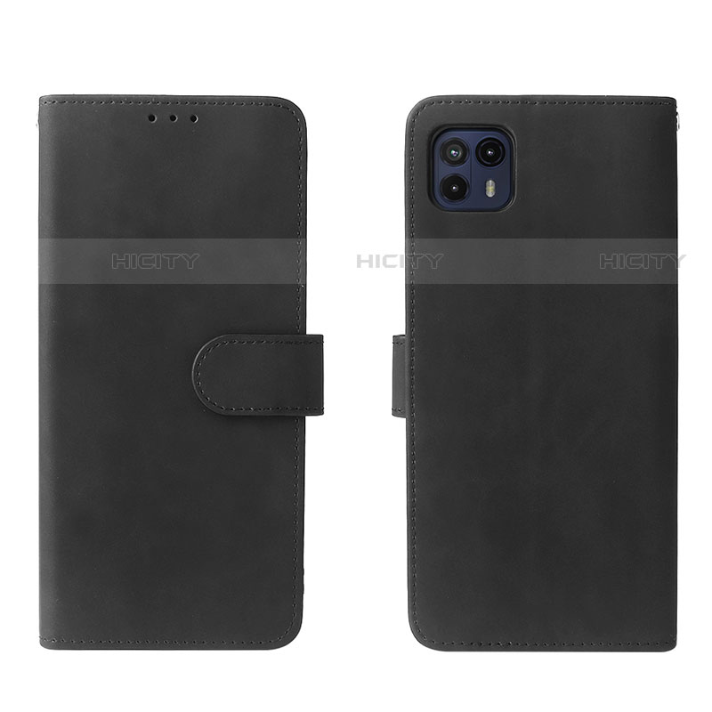 Funda de Cuero Cartera con Soporte Carcasa L01Z para Motorola Moto G50 5G Negro