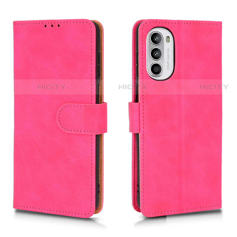 Funda de Cuero Cartera con Soporte Carcasa L01Z para Motorola Moto G52j 5G