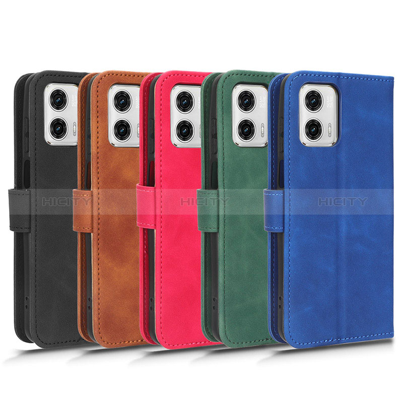 Funda de Cuero Cartera con Soporte Carcasa L01Z para Motorola Moto G73 5G