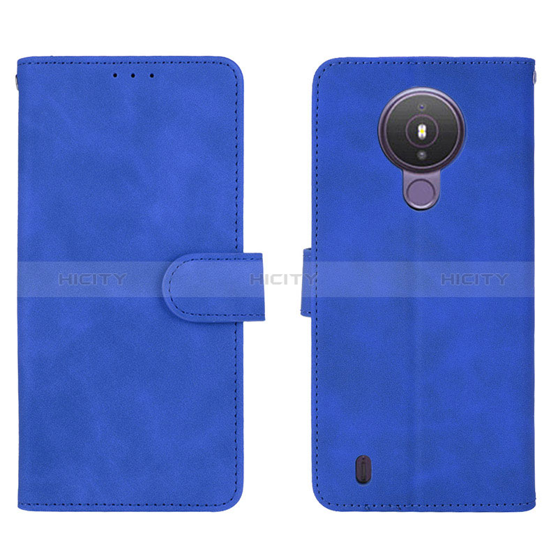 Funda de Cuero Cartera con Soporte Carcasa L01Z para Nokia 1.4 Azul