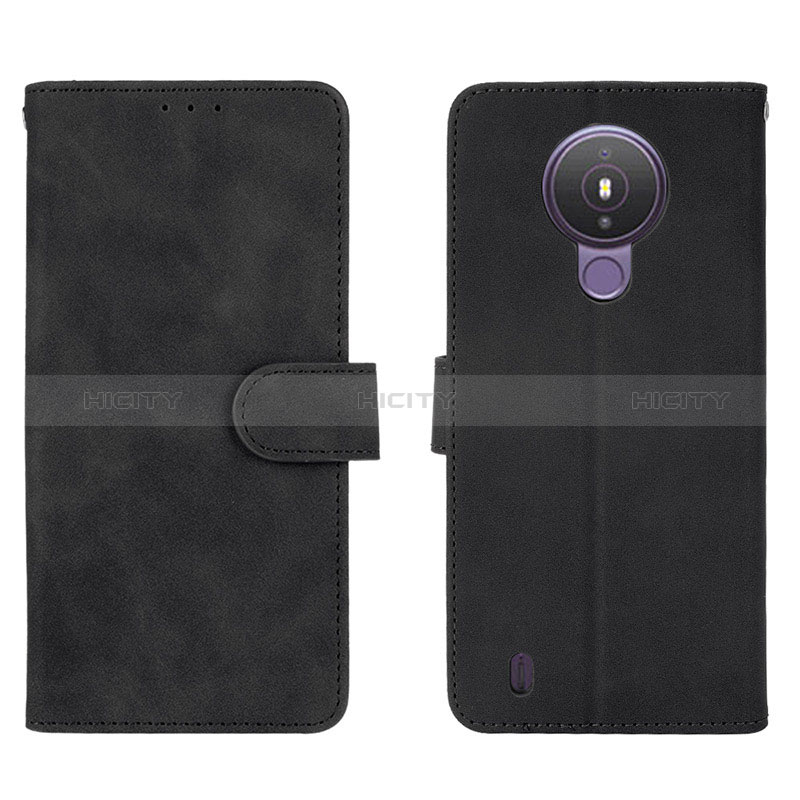 Funda de Cuero Cartera con Soporte Carcasa L01Z para Nokia 1.4 Negro