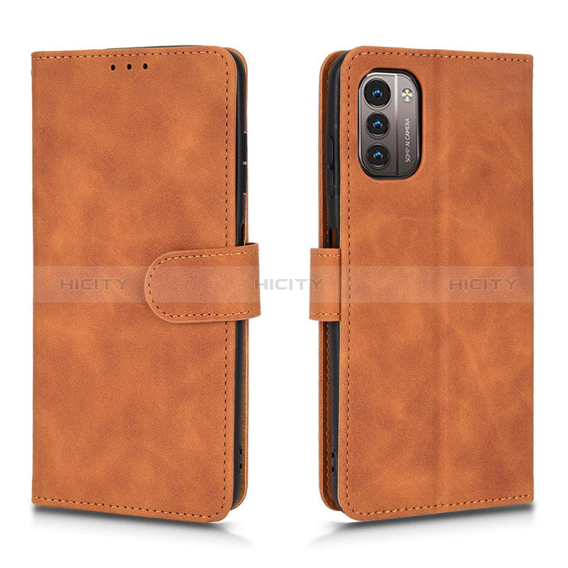 Funda de Cuero Cartera con Soporte Carcasa L01Z para Nokia G11 Marron