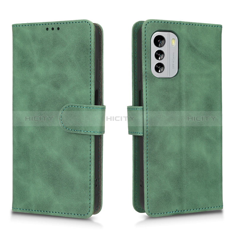 Funda de Cuero Cartera con Soporte Carcasa L01Z para Nokia G60 5G Verde