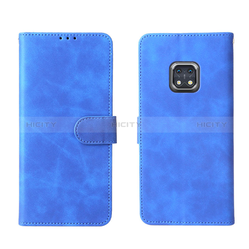 Funda de Cuero Cartera con Soporte Carcasa L01Z para Nokia XR20 Azul