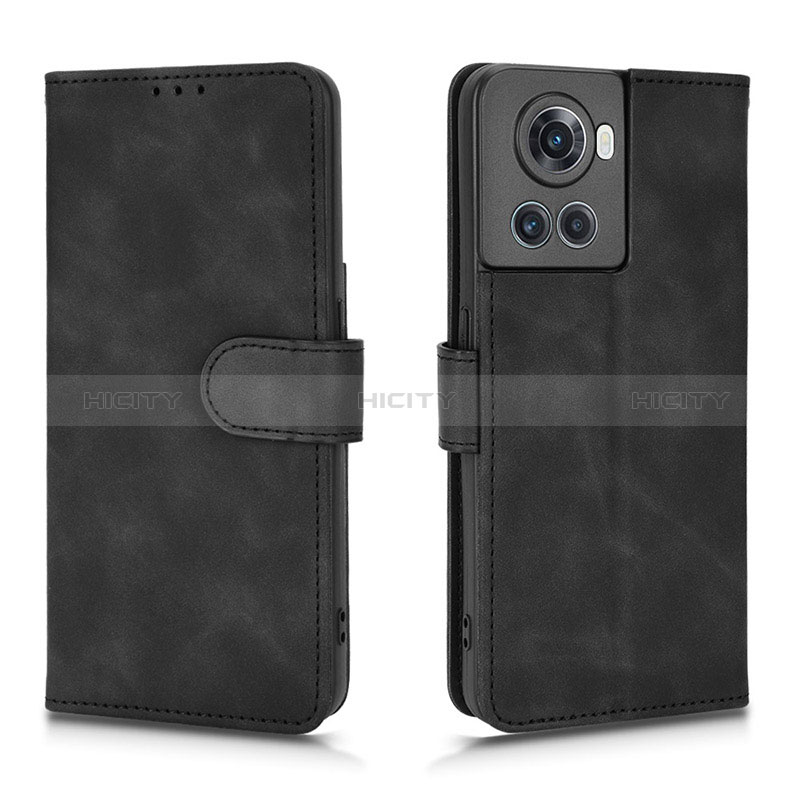 Funda de Cuero Cartera con Soporte Carcasa L01Z para OnePlus 10R 5G Negro